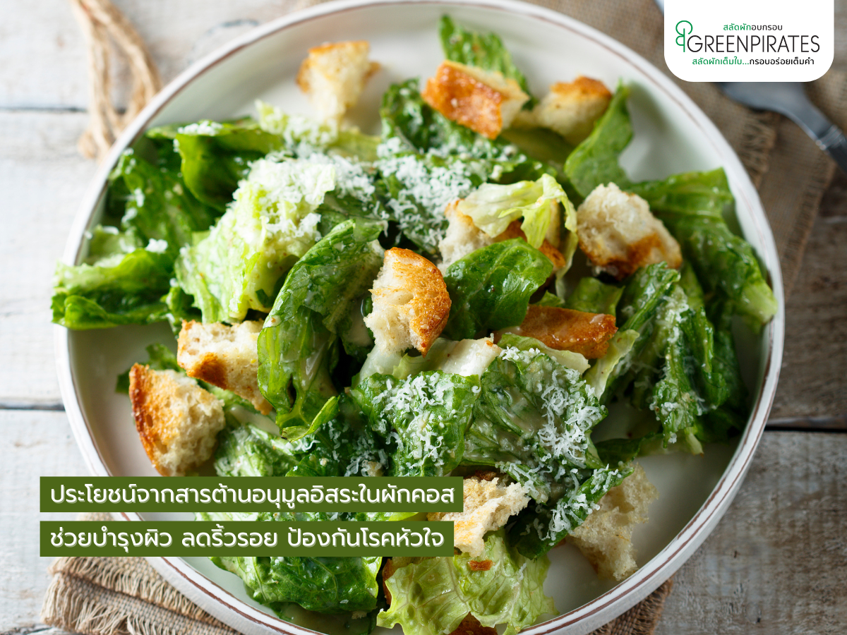 ประโยชน์จากสารต้านอนุมูลอิสระในผักคอส ช่วยบำรุงผิว ลดริ้วรอย ป้องกันโรคหัวใจ
